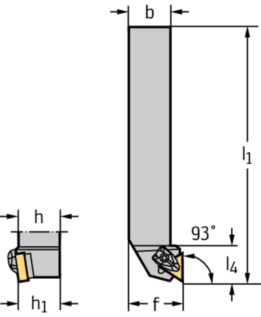 Shank tool – Rigid clamping DTJN DTJNR205D