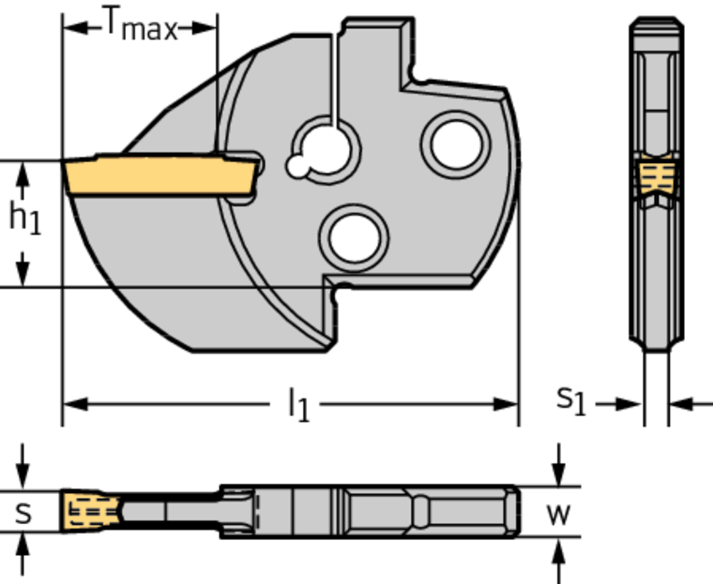 Grooving module – Internal grooving MSS...I... MSS-I40N19-GX24-3