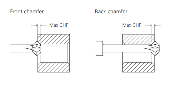 Front Back 10mm x 90° Solid Carbide Chamfer Mill FBCM 10N3H